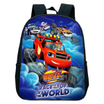 Hot Blaze ja Monster Machines Seljakott T&uuml;drukule Poisile Multikas Blaze Auto Koolikott Beebi Lasteaed Raamatukott Laste Seljakott blue