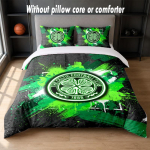 Celtic FC Disain Voodi Voodipesukomplekt 1 Tekikott + 2 Padjap&uuml;&uuml;ri Pehme Hingav Majapidamise Voodipesu 140cm*200cm