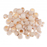 220 pakk segasuuruses naturaalsest puidust puidust helmed suure auguga lahtine vahet&uuml;kk assorted