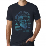 Meeste vintage T-s&auml;rk Graafiline T-s&auml;rk Tacos, Tequila ja Tattoos Navy XS kuristik