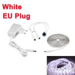 MALITAI 12V 2835 SMD LED-ribavalgusti puutetundliku h&auml;marda l&uuml;litiga voodi k&otilde;rval asuva k&ouml;&ouml;gi LED kapialuse valgusti riidekapi lamp EU pistikuga EU Plug 1M valge