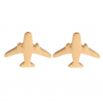 Stiilsed unikaalsed naiste lennukite k&otilde;rvaklambrid, h&otilde;bedaga kaetud lennukik&otilde;rvar&otilde;ngad, t&uuml;drukute kingitused kuldne