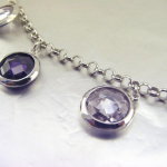 Les Tr&eacute;sors De Lily [E9182] - h&otilde;bedane k&auml;ev&otilde;ru  Linda  Lavendel h&otilde;be (roodiumiga kaetud) - 15 mm lilla