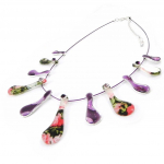 NOA [I5343] - Collier Cr&eacute;ateur 'Liberty' violet lilla
