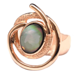 Les Tr&eacute;sors De Lily [Q8787] - Disains&otilde;rmus 'Acapulco' roosa kullast p&auml;rlmutter (kuldne roosa) - 28x28 mm hall