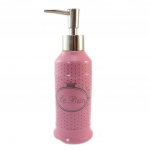 Les Tr&eacute;sors De Lily [P5686] - Keraamiline seebi dosaator 'Le Bain' roosa (retro) - 20x6. 5 cm Heleroosa