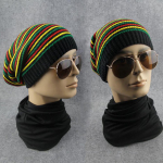 m&uuml;ts Stiilne Bob Marley Reggae M&uuml;ts Jamaica Pom Slouch Baggy Beanie Triibuline &auml;&auml;rega Puuvill Talv random