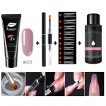 Limegirl 15ml/4tk Poly Gel Set Kiire ehitusgeel k&uuml;&uuml;nte pikendamiseks Poly Gel Kit Nail Art k&uuml;&uuml;nte pikendamiseks Slip Solution