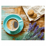 kohv K&uuml;psis Maastik nat&uuml;&uuml;rmort DIY DIY maal numbrite j&auml;rgi Moodne seinakunst L&otilde;uendimaal Unikaalne kingitus Kodukaunistus 40x50 40x50cm no frame