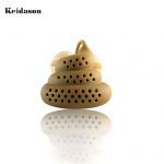 Puntos Silikoonist Poo Turd Shape Tees&otilde;el Filter Infuser jant Trick Rekvisiidid Joogit&ouml;&ouml;riist pruun