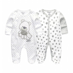 Beebipoiste riided T&uuml;drukute vasts&uuml;ndinud imikute riided Puuvillased p&uuml;ksid riided 3M