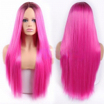 MERISIHAIR Fashion pikad sirged juuksed Ombre blond s&uuml;nteetilisest kiust pikad sirged parukas naistele 2