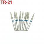 10 tk Dental Diamond FG kiired puurid poleerimiseks ja silumiseks 1,6 mm TR-21 hambaarsti t&ouml;&ouml;riist TR-21