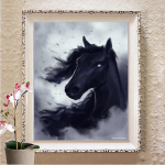 Isetegija t&auml;isruudukujuline &uuml;mmargune puur 5D teemantmaal Ristpistes Teemanttikandid Kodukaunistuse kingitus Full Round 20X30CM