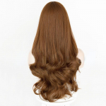 MERISIHAIR Fashion pikkade laineliste juustega parukas s&uuml;nteetilisest kiust, pikk blond naiste parukas