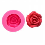 Bloom Rose Silikoonist koogivorm 3D lillefondvorm Cupcake Jelly Candy &scaron;okolaadikaunistus K&uuml;psetust&ouml;&ouml;riist Vorm roosa