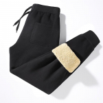 Talvised meeste haaremip&uuml;ksid j&otilde;usaali dressip&uuml;ksid tugevad paksud soojad vabaaja p&uuml;ksid sportlikud jooksutrenni fliisp&uuml;ksid M must