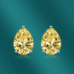 BELLA BOX S925 h&otilde;ben&otilde;elaga pirnikujuline l&otilde;ikeemulatsioon teemant-veetilga k&otilde;rvar&otilde;ngad, naiste Caibao k&otilde;rvar&otilde;ngad, peo aksessuaarid sinine