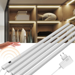 5 arvutit Smart Led k&ouml;&ouml;givalgustite seeria &uuml;hendus LED-ribavalgustid K&auml;sitsi p&uuml;hkimine &ouml;&ouml;lamp Kapp Riidekapp Voodituba Liikumisanduriga valgustus EL-pistikuga 30CM