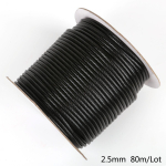 5-10 meetrit / rull 2,5 mm / 3 mm / 3,5 mm / 4 mm / 5 mm Korea &uuml;mmargune vahatatud n&ouml;&ouml;rist kaelakee, k&ouml;is, nahast n&ouml;&ouml;ri niit ehete valmistamise tarvikute jaoks 2.5mm 10meter