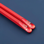 5 paari v&auml;rvilised Kawaii majapidamises kasutatavad k&otilde;rgekvaliteedilised libisemiskindlad k&otilde;rge temperatuuriga sulamist majapidamises kasutatavad jaapani stiilis s&ouml;&ouml;gipulgad punane