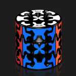 Uus Qiyi Gear Cube 3x3x3 Gear Cube 3x3 p&uuml;ramiidi silindriga sf&auml;&auml;rilise kiiruse kuubikud hariv m&auml;nguasi lastele