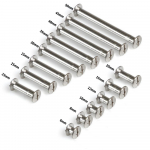 5/10/25 tk Nahast k&auml;sit&ouml;&ouml;rihma rahakott fotoalbumi raamat, siduda Chicago kruviga naelneet M5x4mm 25pcs