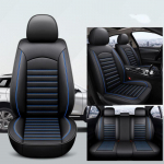 Nahast autoistmekatte komplekt Pehme k&auml;snast sisekihiga autoistme kaitsepadi, tekstuuriga padjamatt Universaalne 5-kohalistele autodele