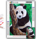 T&auml;ielik 5D Teemantmaaling Looma Panda 5D Teemantmaal Full Round 20X30CM