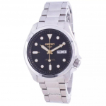 Seiko 5 Sports, must numbrilauaga automaatne SRPE57 SRPE57K1 SRPE57K 100M meeste k&auml;ekell must