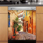 3D Retro Beer N&otilde;udepesumasin K&uuml;lmkapp Sisemuster K&uuml;lmutuskleebis Kunst k&uuml;lmkapp T&auml;isukseline kate Tapeet K&ouml;&ouml;gi seinakleebised 45X82cm 18X32inch