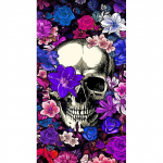 Fantaasia gooti pealuu lill teemantmaaling Dove Rose T&auml;isteemanttikandid Tee ise ristpistes komplekt Mosaiigist kivid Q389 Full Round 20x40CM