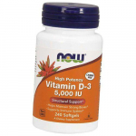K&otilde;rge aktiivsusega D3-vitamiin, Vitamin D-3 5000, Now Foods (36128049) 30softgels