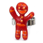 NOA [R3155] - Disains&otilde;rmus  Monsieur Biscuit  punane - 25x20 mm punane