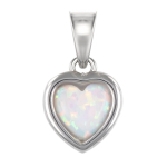 Les Tr&eacute;sors De Lily [R7277] &ndash; h&otilde;bedane ripats 'Goddess Opal' h&otilde;bevalge (roodiumiga kaetud) - 7x7mm (s&uuml;da) valge