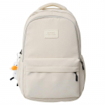 &Uuml;likoolilinna stiilis seljakott naistele, mahukas keskkooli&otilde;pilase koolikott valge