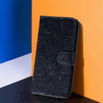 Telefoni&uuml;mbris Samsung Galaxy A12 A22 A14 A34 A54 M12 M33 M53 M23 M32 M22 A32 A52 A72 5G A13 A53 A 12 54 32 52 raamatualus Rahakott Nahast lillekaas Samsung S22 sinine