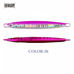 Kingdom Long Metal Jig Fishing Lure Slow Cast Jigging Spoon 40G 80mm 60G 90mm UV Coating Kunstlik Shore Metal Bait Meretarbed 40g