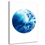 L&otilde;uenditr&uuml;kk Abstract Circle Blue 40x60 sinine