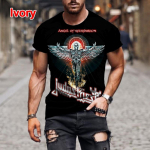 Mood Hip Hop Rock Judas Priest Band 3D Prinditud T-s&auml;rgid Meestele Vabaaja t&auml;navatrend l&uuml;hikeste varrukatega T-s&auml;rk Suures suuruses riided 3XL
