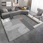 Pehme hall geomeetriline vaip magamistuppa ja lastetuppa 120x160cm 1pcs