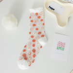 Suvised &uuml;li&otilde;hukesed l&auml;bipaistvad naiste sokid Korea mood Lilletikandid Kristall-siidsokid Harajuku Vintage nailonist pikad sokid EUR 34-39