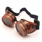 Moe saabumine Steampunk P&auml;ikeseprillid Vintage stiilis kaitseprillid Keevitus Punk Prillid Cosplay Br&auml;ndi Disainer Viie v&auml;rvi objektiiv