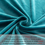 1-osaline sametkangast diivanikate Elastne sektsioonkuhvel L-kujuline diivanikott Tugitool L-kujuline diivanikott elutuppa Part A-A 90-140cm