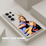 Cute My Hero Academia Izuku Deku telefoni&uuml;mbris Samsung Galaxy Note 20 Ultra S21 S22 Note 10 Plus 8 9 S20 Square Liquid Cover jaoks Samsung Note 8