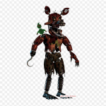 Golden Nightmare Foxy Five Nights At Freddy's 4 Fnaf W Iron on Heat Transfer Printing Vin&uuml;&uuml;lplaastrid Kleebis riietele Ise ise teha aplikatsioonid pestavad plaastrid