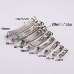 10 tk/partii 3/4/5/6/8/9,8 cm Roodium Spring Juukseklambrid Automaatne klambri tooriku laiuse seadistus DIY ehete valmistamise alustarvikute jaoks 4cm