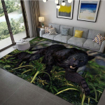 Panther Carpet Black Leopard vaip elutuppa suure pindalaga vaip Animal Lion Tiger uksematt magamistoa kodu kaunistamiseks 100x150cm
