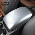 Auto Center Console Armrest Storage Box Frame panel protection Cover Sticker Trim For Q5 2009-2017 Car Styling Interior Arm punane
