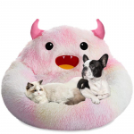 Superpehme koeravoodi Talvine koeramaja Pikk pl&uuml;&uuml;s koerte magamiskott Kasside padimatt soe korv suure v&auml;ikese koera kassitarvikute jaoks M:50x50cm roosa